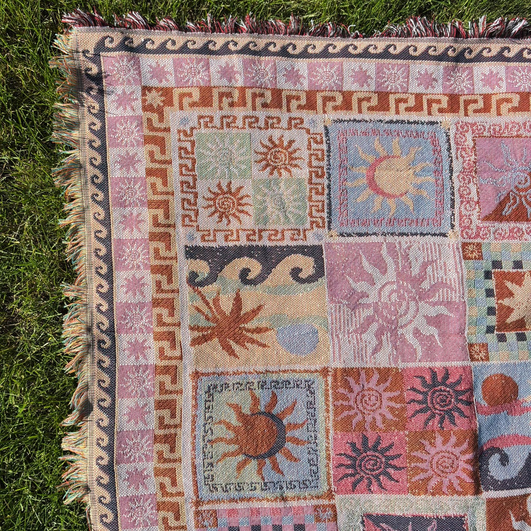 Bohemian Picnic Throw Blankets