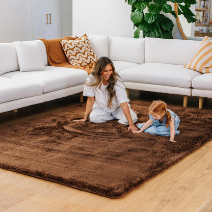Deluxe Shaggy Relax Mat - 35mm Thick Foam Base