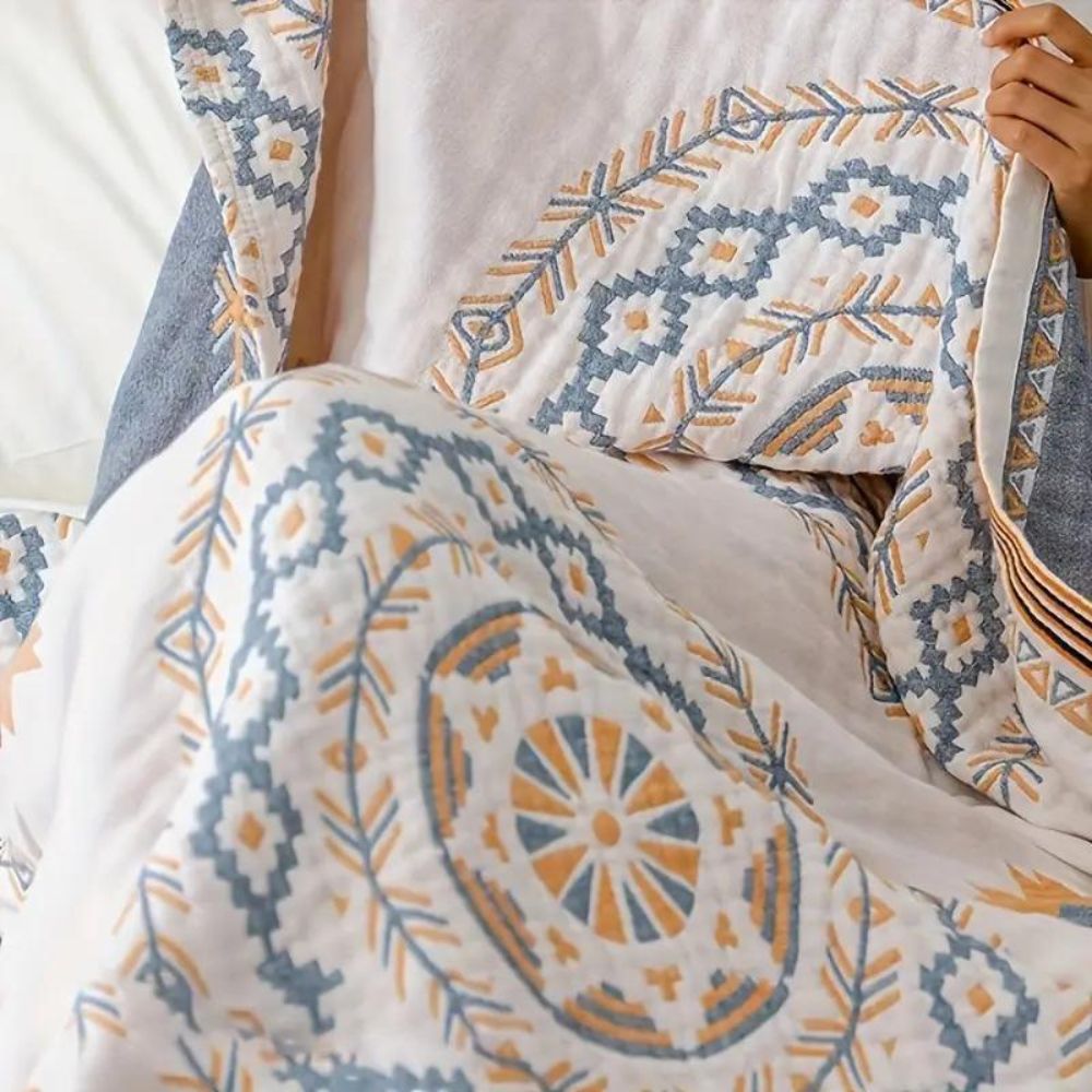 Boho Cotton Throw Blanket