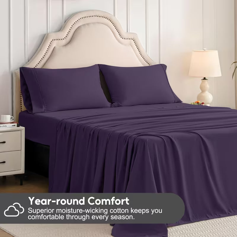 Soft, Breathable Cotton Sheet Set