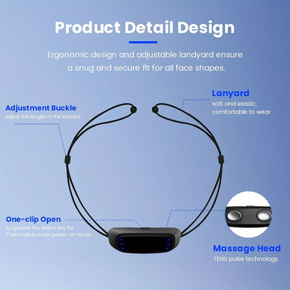 Adjustable Anti-Snoring Sleep Aid with Pulse & Sound Modes