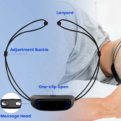 Adjustable Anti-Snoring Sleep Aid with Pulse & Sound Modes