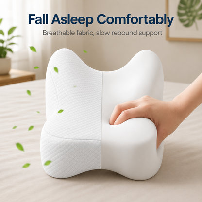 Hushly Memory Foam Knee Pillow for Side Sleepers
