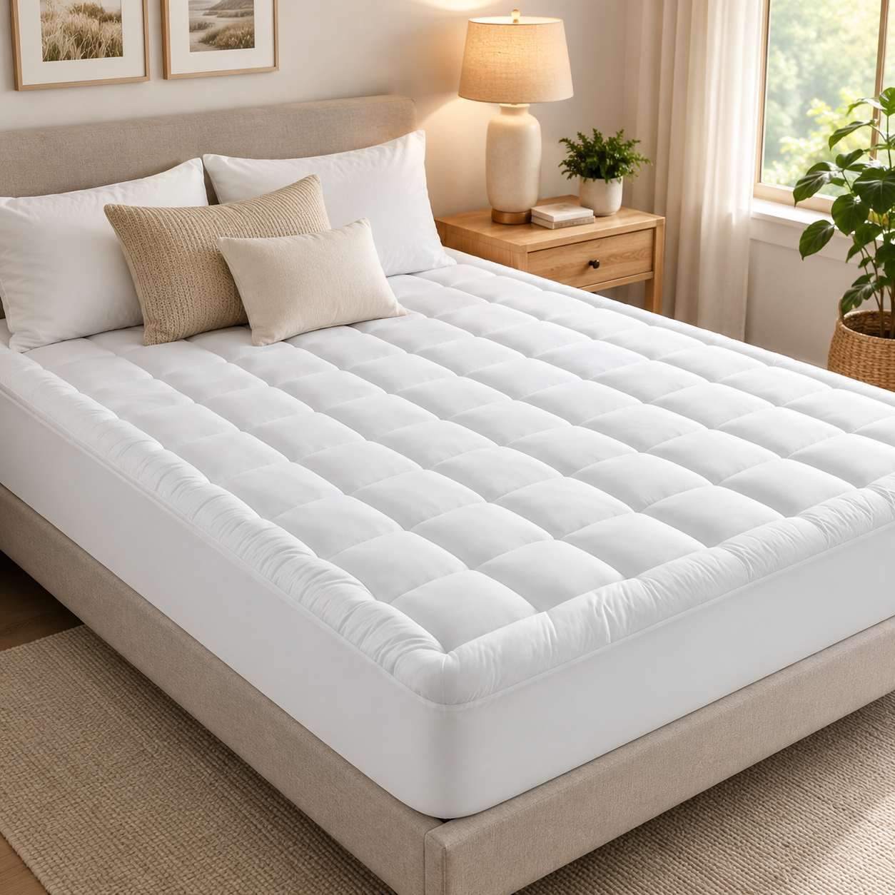 Bamboo Pillowtop Mattress Topper