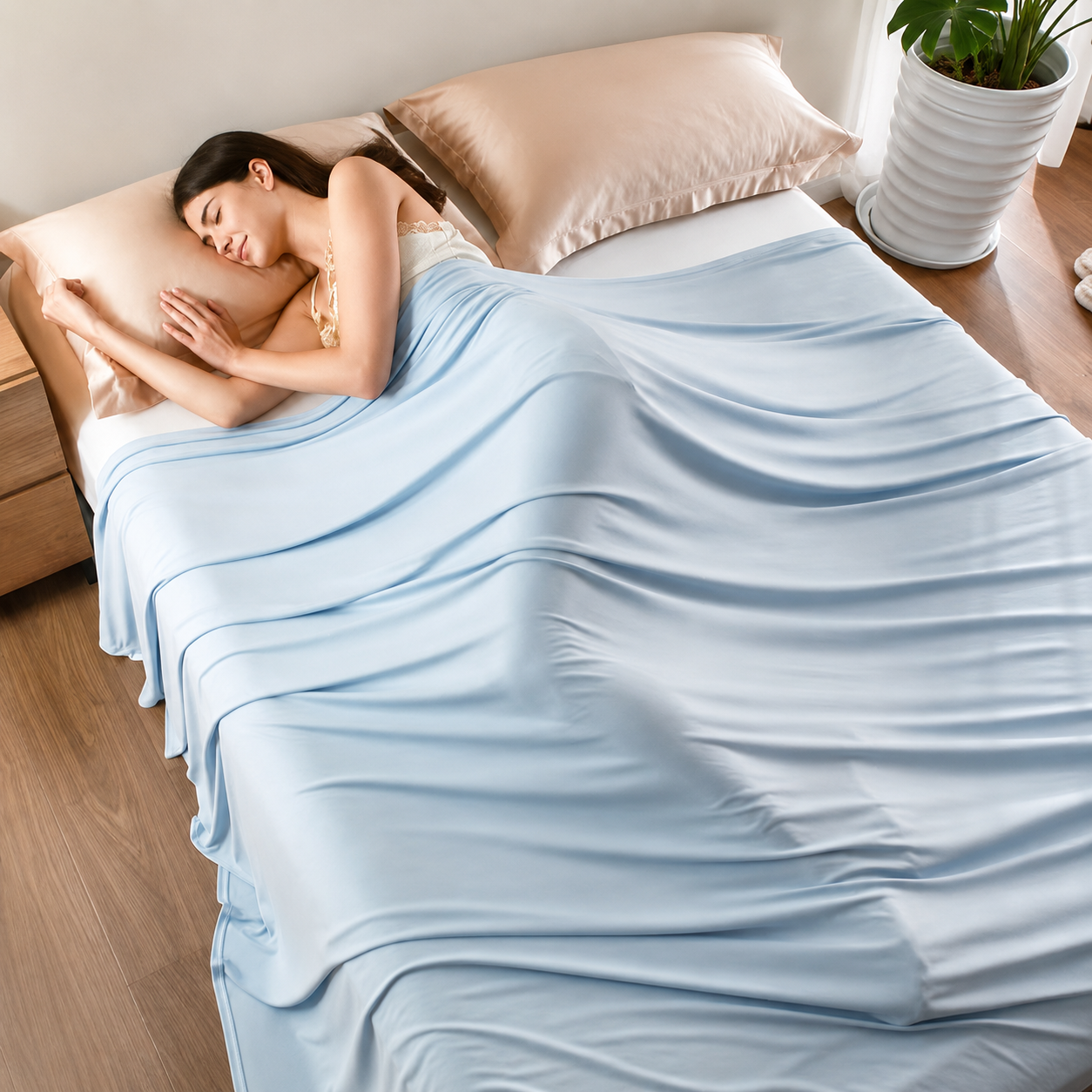 Double-Sided Summer Cooling Blanket