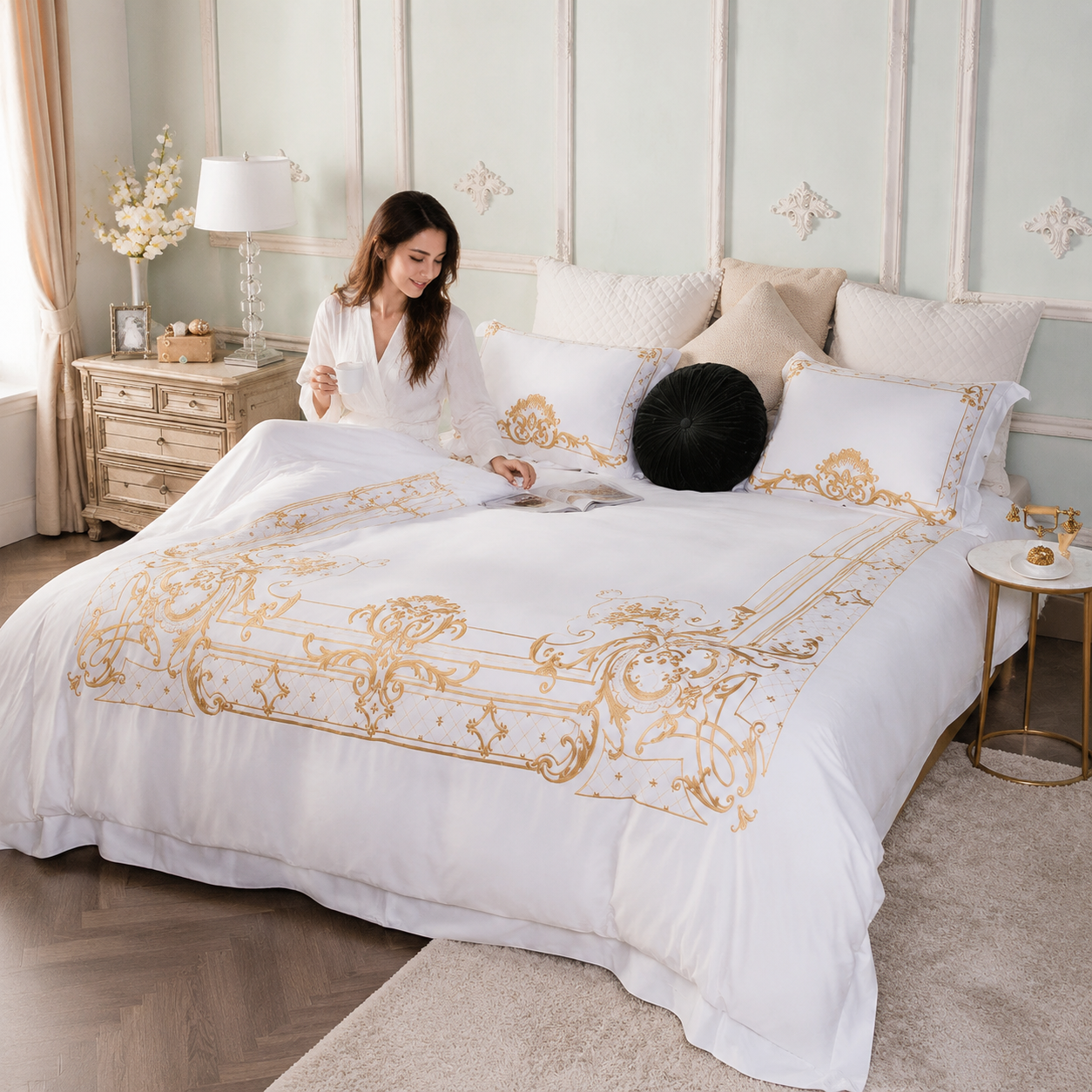 Gold Forest Duvet Cover Set
