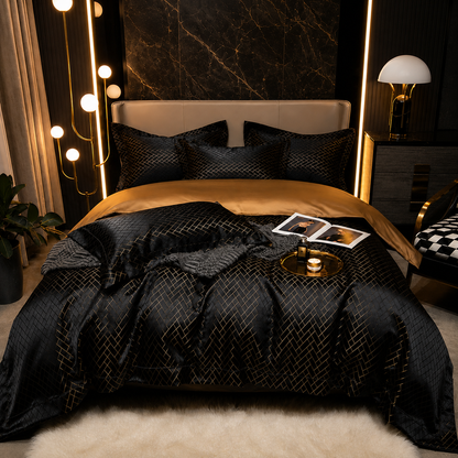 Luxury Jacquard Duvet Cover Set