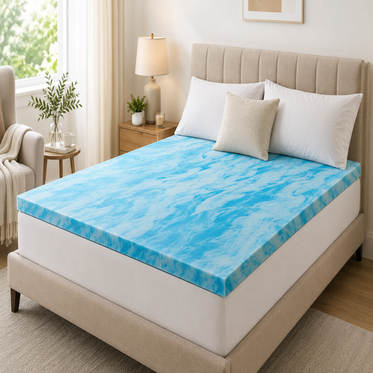Cooling Gel Memory Foam Mattress Topper