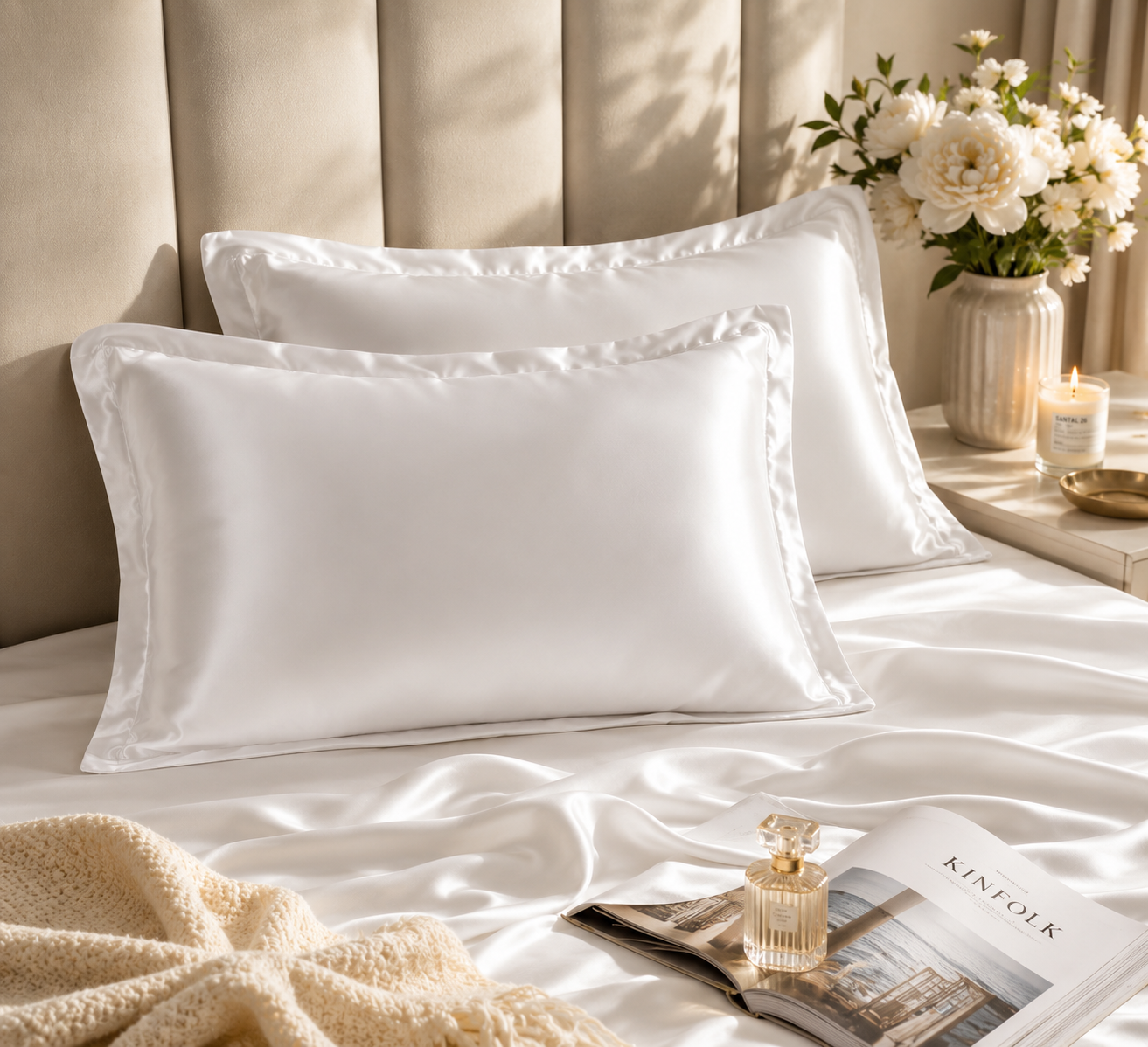 Silk Luxe Mulberry Satin Pillowcase