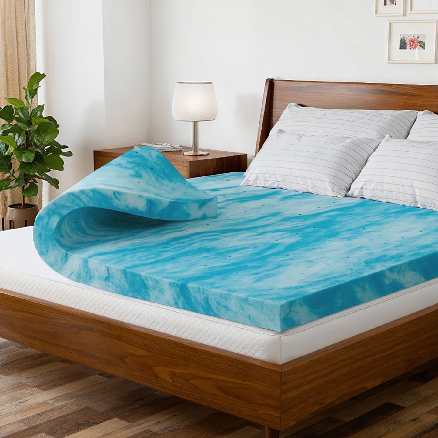 Cooling Gel Memory Foam Mattress Topper