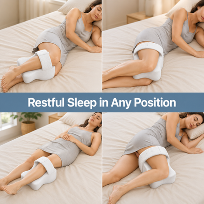 Hushly Memory Foam Knee Pillow for Side Sleepers