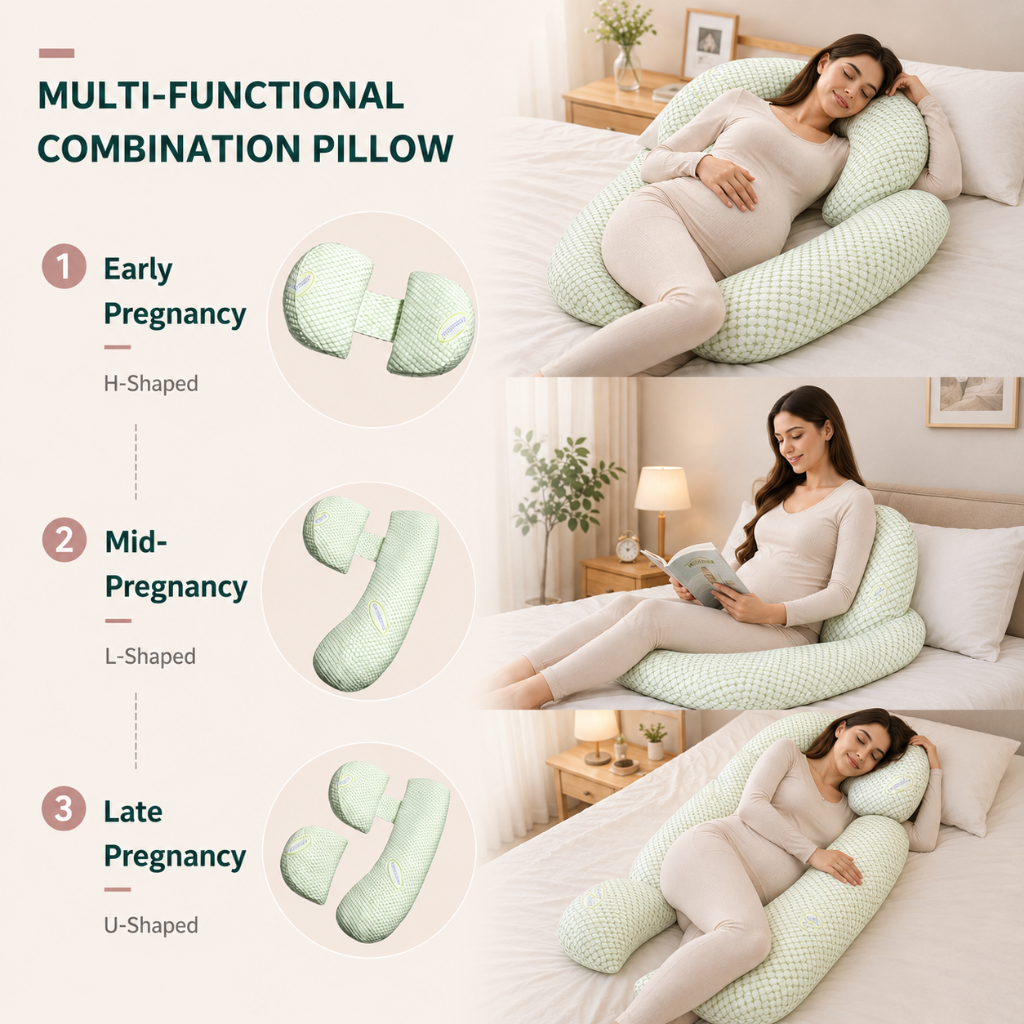 Hushly Adjustable Pregnancy Support Pillow