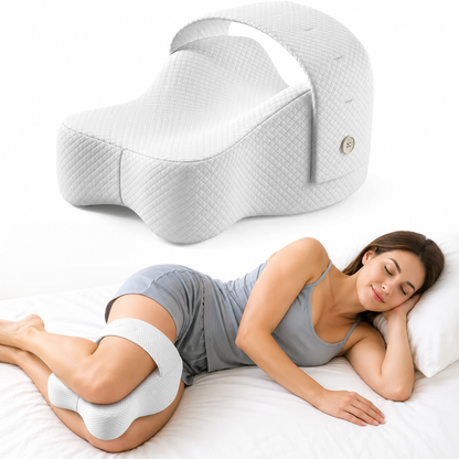 Hushly Memory Foam Knee Pillow for Side Sleepers