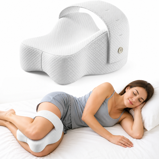 Hushly Memory Foam Knee Pillow for Side Sleepers
