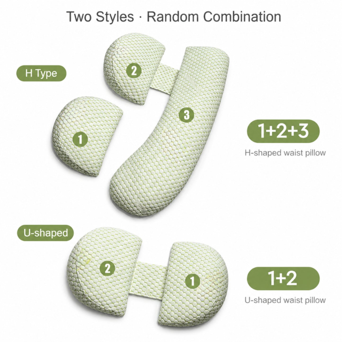 Hushly Adjustable Pregnancy Support Pillow