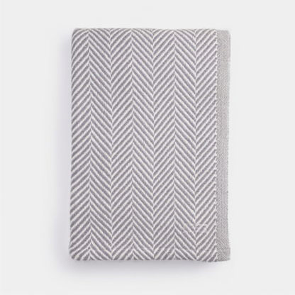 Herringbone Cotton Throw Blanket