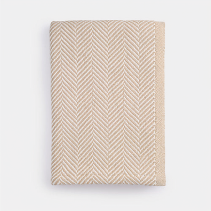 Herringbone Cotton Throw Blanket