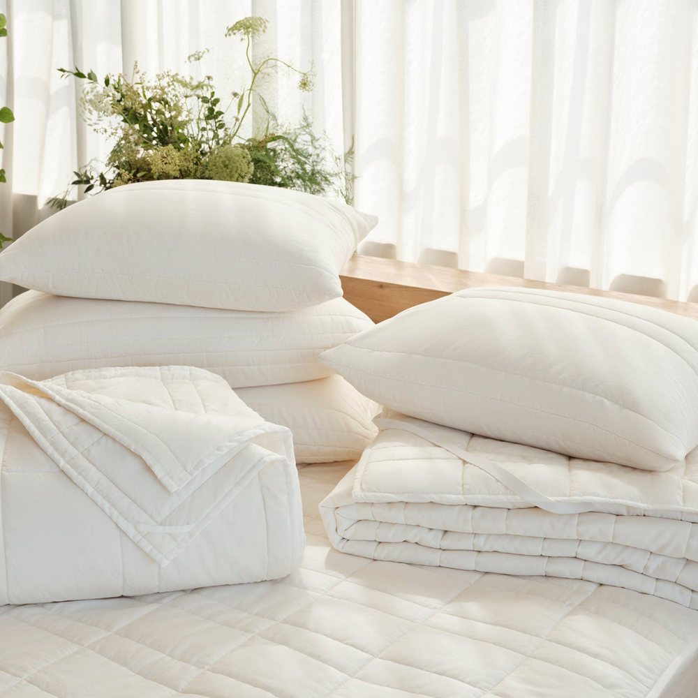 Washable Wool Filled Mattress Topper