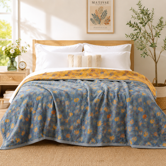 Ginkgo Leaf Throw Blanket