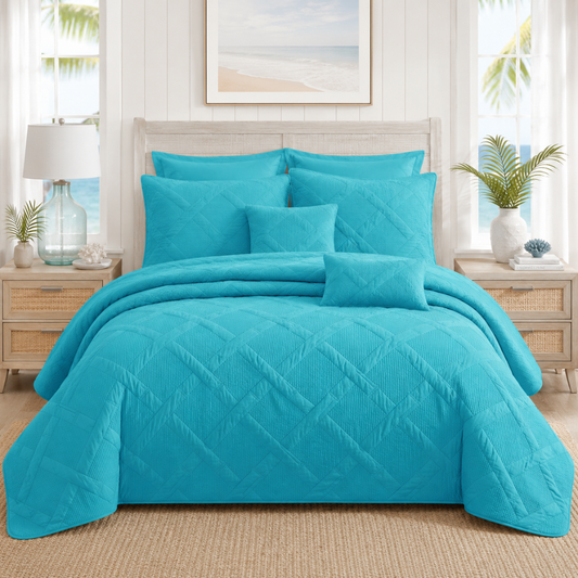 7 Piece Bamboo Comforter Set