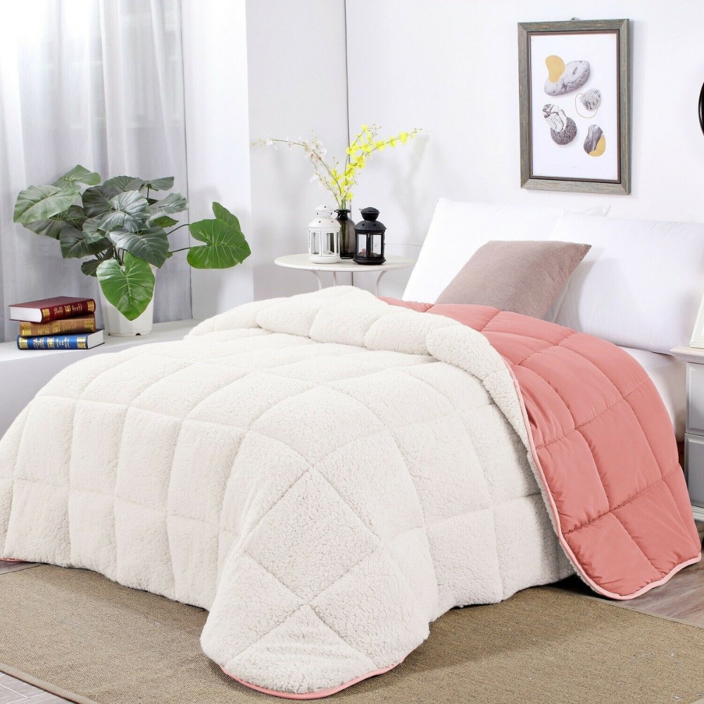 Reversible Sherpa Comforter Set