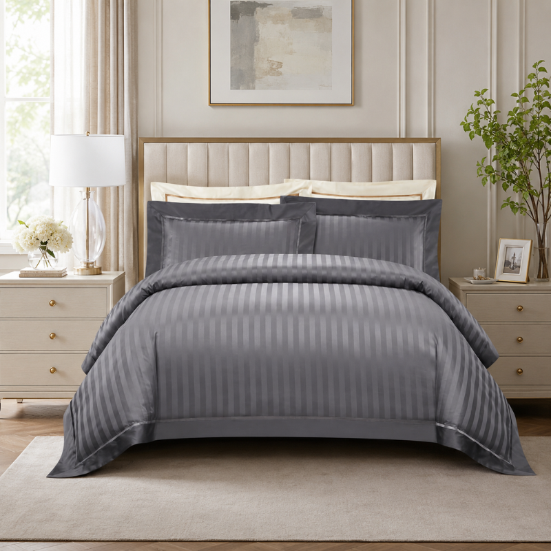 Luxury Grey Duvet Cover Set