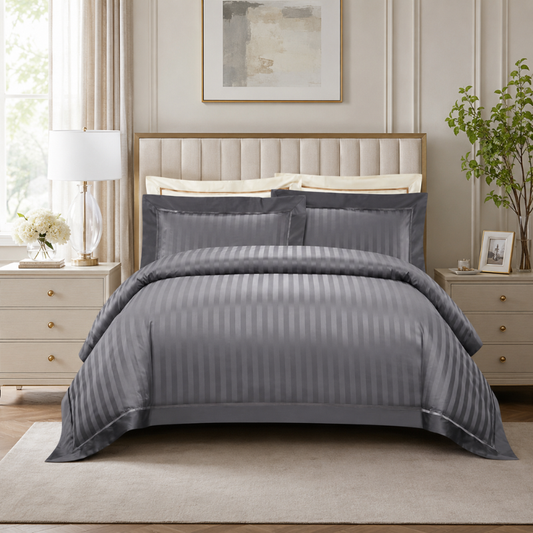 Luxury Grey Duvet Cover Set