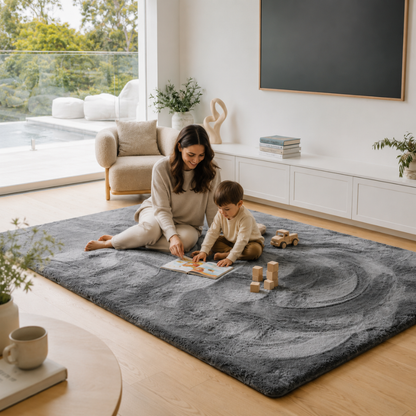 Deluxe Shaggy Relax Mat - 35mm Thick Foam Base