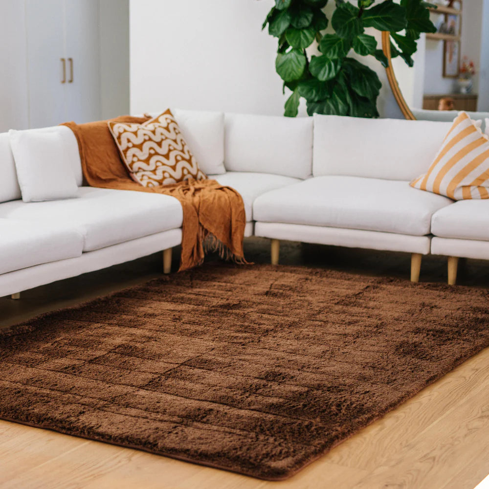 Deluxe Shaggy Relax Mat - 35mm Thick Foam Base