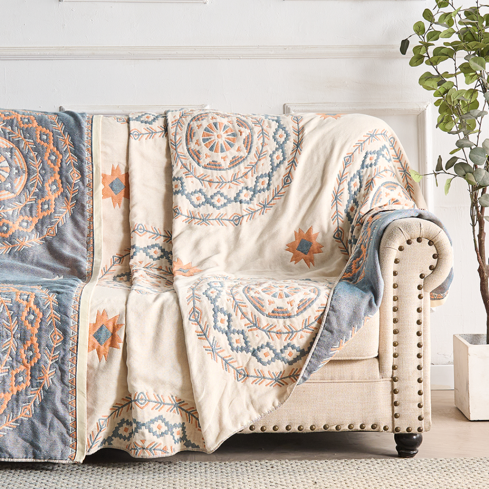 Boho Cotton Throw Blanket