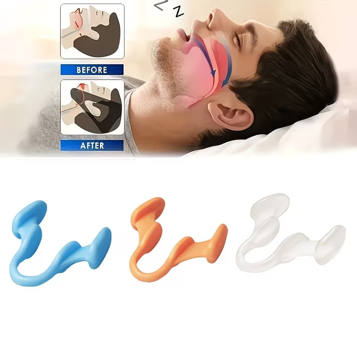 Anti-snoring Device Comfortable Adjustable Nasal Aid