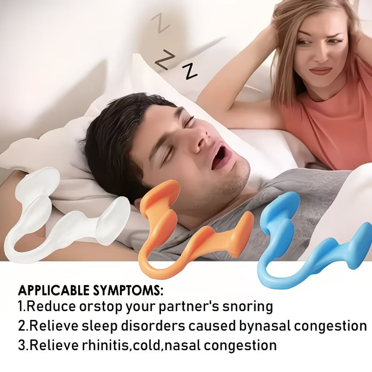 Anti-snoring Device Comfortable Adjustable Nasal Aid