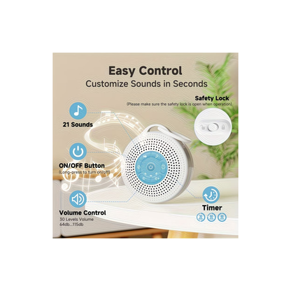 SLEEP AIDS DEVICE - White Noise Sleep Machine with Timer