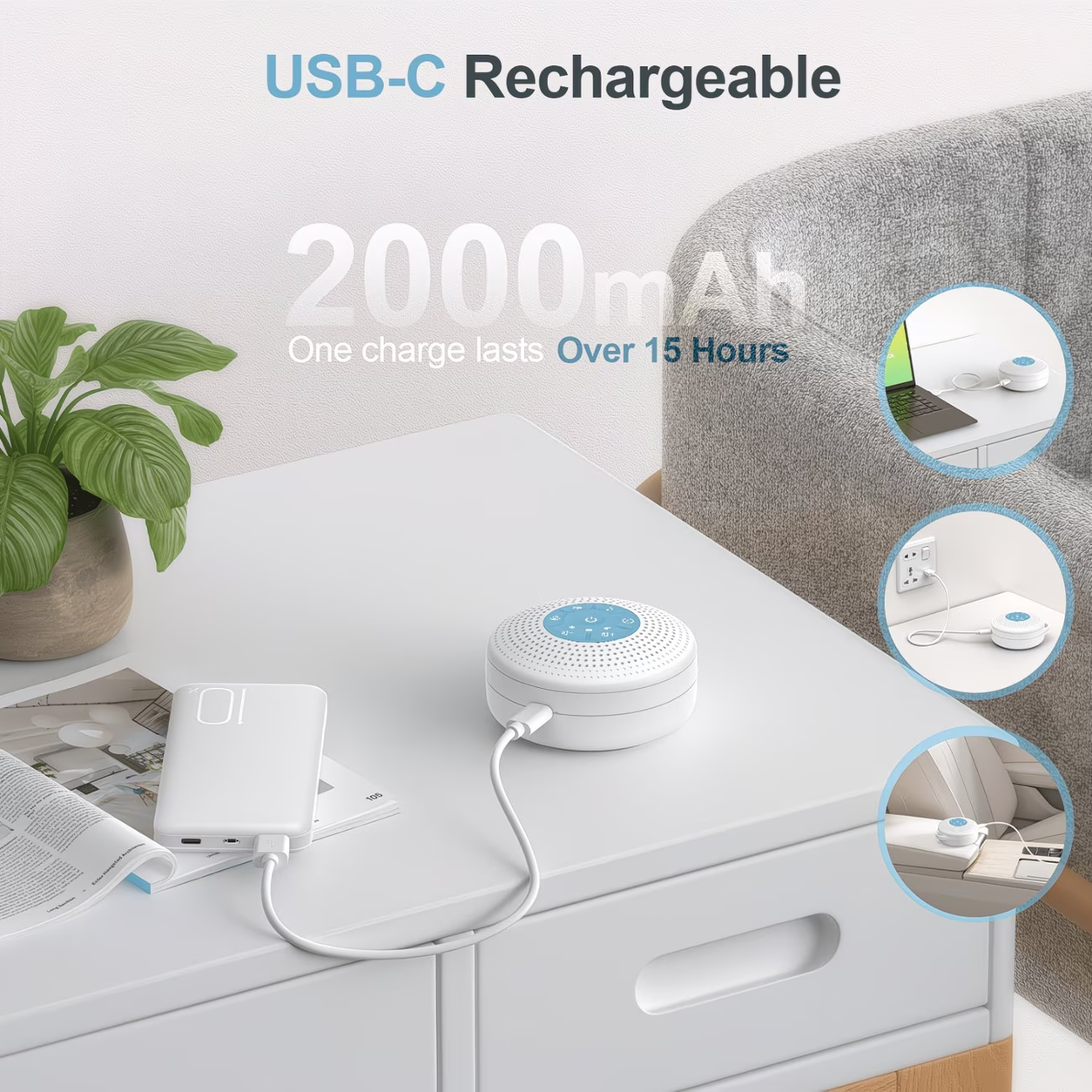 SLEEP AIDS DEVICE - White Noise Sleep Machine with Timer