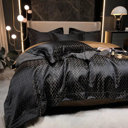 Luxury Jacquard Duvet Cover Set
