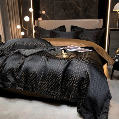 Luxury Jacquard Duvet Cover Set