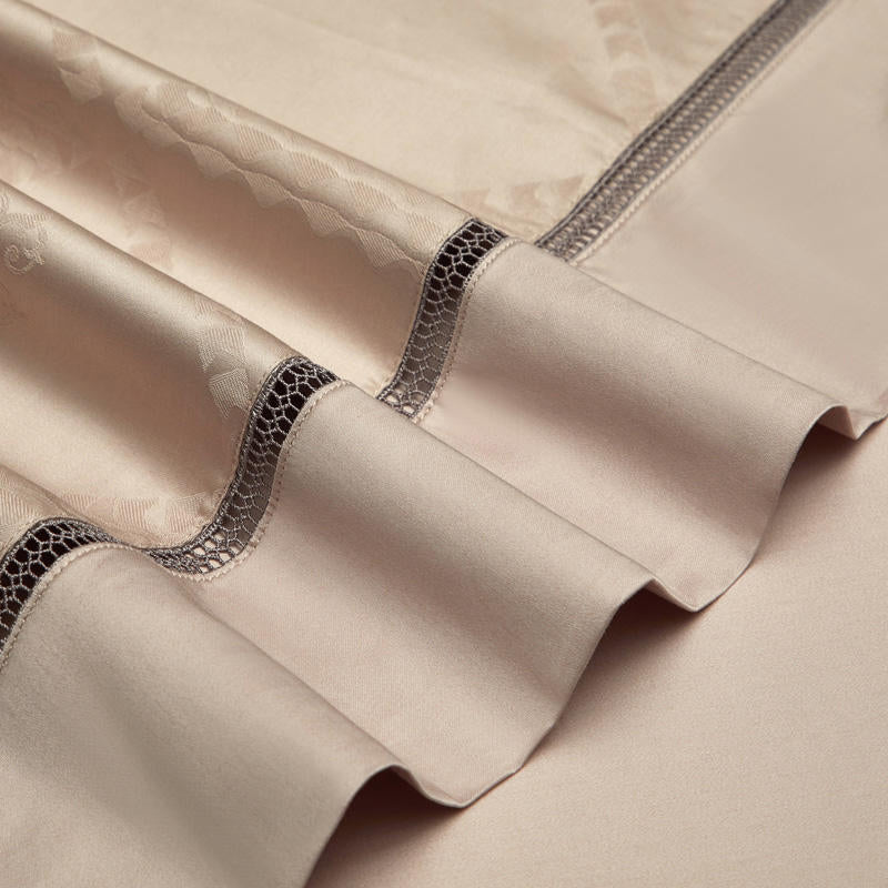 Luxury Egyptian Cotton Diamond Duvet Cover Set