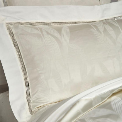Luxury Ivory Jacquard Duvet Cover Set