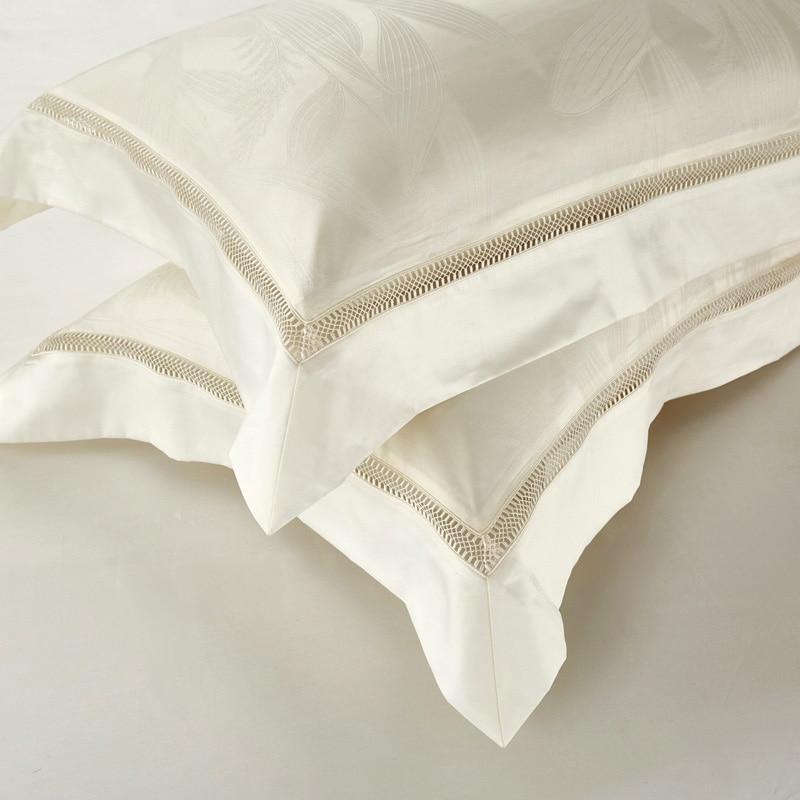 Luxury Ivory Jacquard Duvet Cover Set