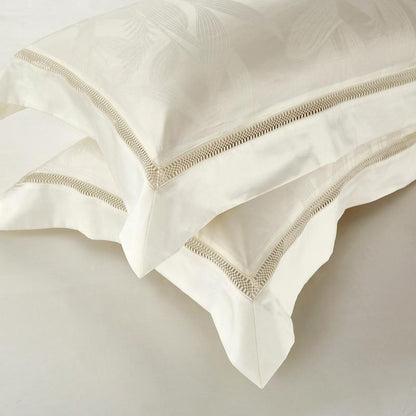 Luxury Ivory Jacquard Duvet Cover Set