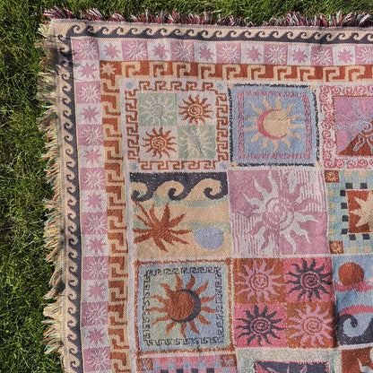 Bohemian Picnic Throw Blankets
