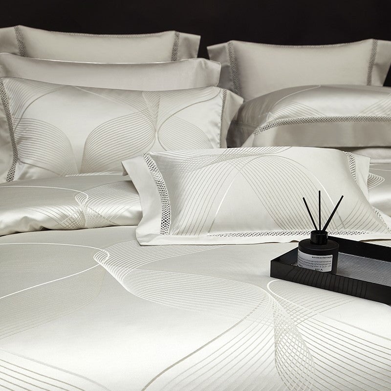 Modern Embroidered Luxury Duvet Cover Set